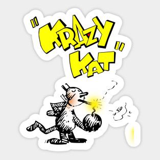 The Crazy Kat and the Bomb Sticker